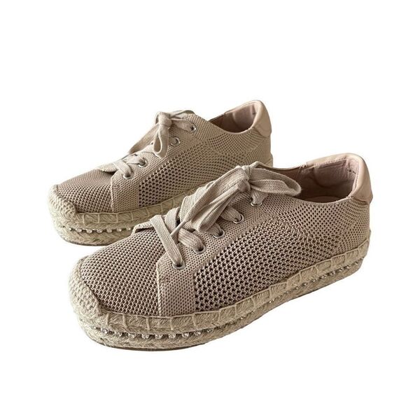 Chelsea & Violet Vitna Flatform Espadrilles Shoes 7 - Picture 10 of 11